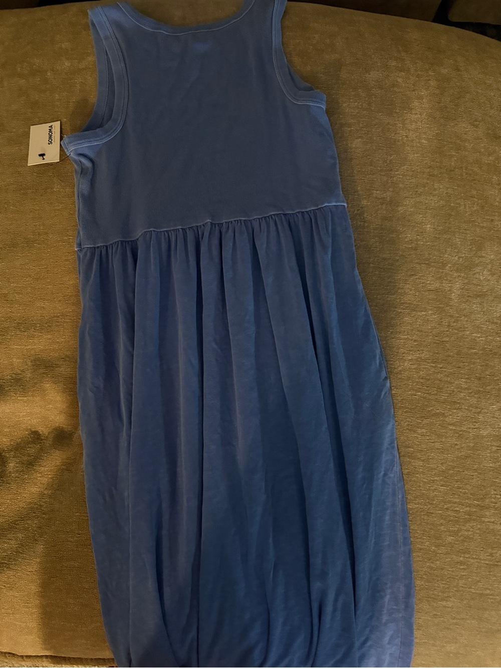 Kohl's Women’s ' Sleeveless Blue Jersey Gathered Skirt Dress